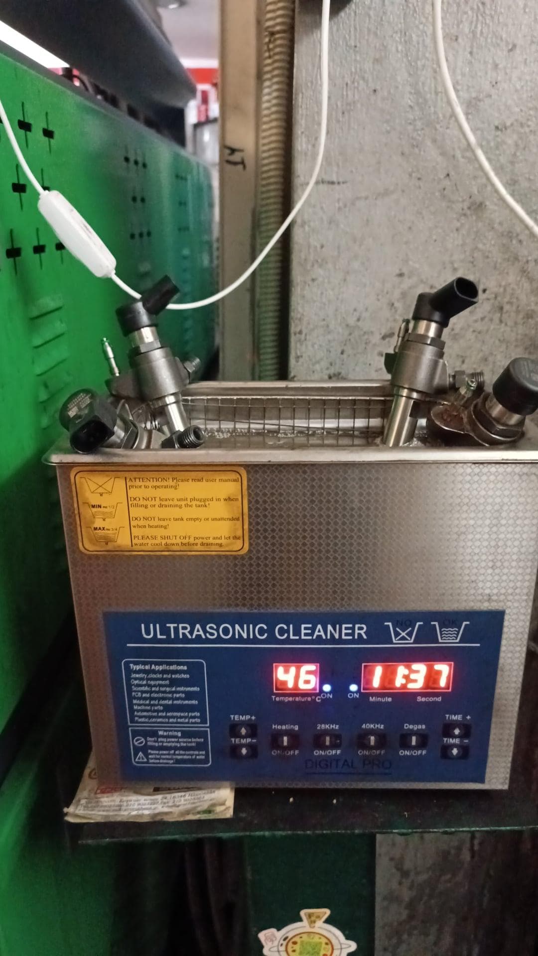 Ultrasonic cleaner για καθαρισμό μπεκ